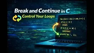 Break and Continue in C Programming | Use Inside For Loop with Example 🔁 | Easy Explanation