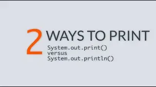 System.out.print() versus System.out.println() in Java