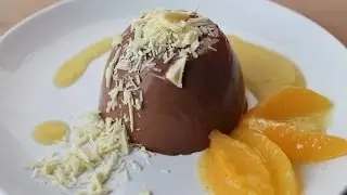 Chocolate Panna Cotta & Orange Sauce || [ENG SUBS]
