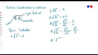 Raíces Cuadradas y Raíces Cubicas