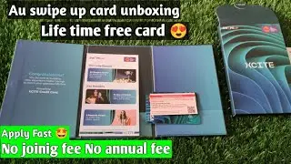 Au bank Swip up credit card unboxing Au bank xcite credit card Apply online au bank credit card aply