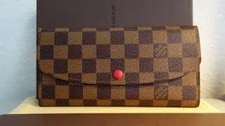 Emilie Wallet in Damier Ebene