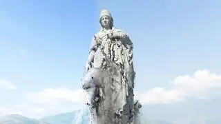 Houdini Fx - Large statue destruction |Smoke and Destruction| R&D Render In Redshift