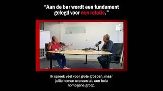 Aan de bar wordt een fundament gelegd voor een relatie