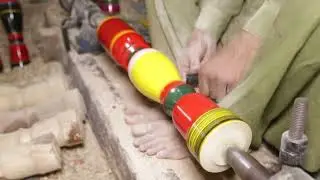 Amazing Designs Handcrafted On Wood ( Wooden Colour Leg  ) Cot Leg