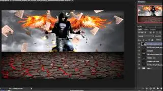 Photoshop Tutorial - Dark Fire Effects