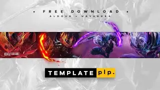 Banner youtube Aldous, Hayabusa plp. template - Mobile Legends #aldous #hayabusa #mlbb