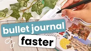 bullet journal FASTER ⏰ || 6 TIME SAVING bullet journal tips