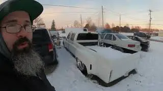 SQUAREBODY CHEVY 5.9 CUMMINS SWAP COLD START BAGGED BODY DROPPED  DUALLY 22.5 ALCOA WHEELS