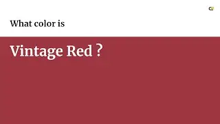 Vintage Red color 