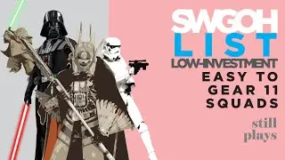 LIST | EASY TO GEAR 11 SQUADS - Low Investment - Build Quick Roster Depth | SWGOH Guide