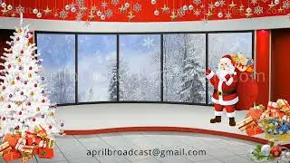 Christmas TV Studio Set 38 - Virtual Green Screen Background Loop
