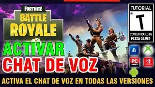 🕹COMO ACTIVAR EL CHAT DE VOZ EN FORTNITE SWITCH / XBOXNE ONE / PC Y PS4🎧