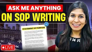 ASK ME ANYTHING ON SOP WRITING 🤩 Statement of Purpose for Study Abroad 🎓