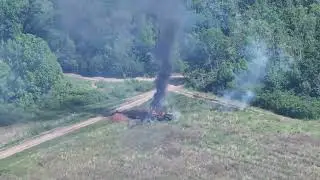 Уничтожение крана ВС РФ | Волчанское направление | Работают FPV Легиона