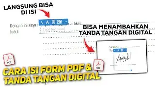 Cara Mengisi Form PDF dan  Tanda Tangan Digital
