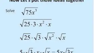 Square Roots with Variables (Simplifying Math)