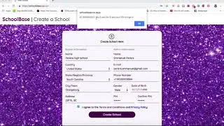 SchoolBase - Create A School