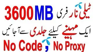 TELENOR FREE 3600 MB FREE NET, NO CODE, NO PROXY SIMPLE METHOD, IN [URDU/HINDI] ||Enjoying free Net