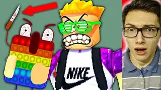 Роблокс против Поп Ит 😱🔪  | Мульт | Кто круче Симпл Димпл или Поп Ит ? | Песня | SCP ПОПЫТ *реакция*