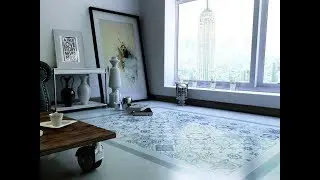 Ковры из керамической плитки. Примеры в интерьере.