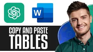 How to Copy and Paste Tables From ChatGPT to Microsoft Word in 2024 | Tutorial for Beginners