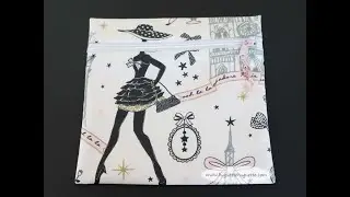 Tuto trousse plate doublée zippée avec embouts de zip
