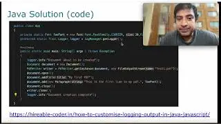 How to customise logging in Java & Javascript ?