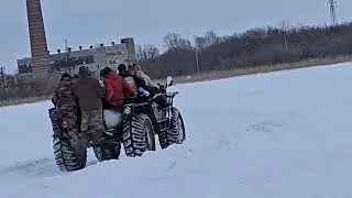 вездеход тест на грузоподъемность-15 человек на борту