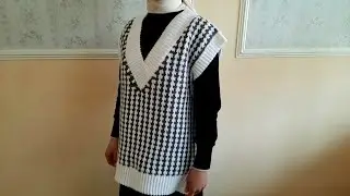 2 qism. Qizlar uchun bezrukavka to‘qish. Ķизлар учун безрукавка тýқиш. Вязание безрукавки