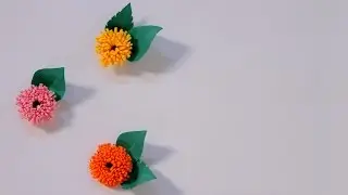 How To Make Quilled Fringed Flowers Using Paper Art Quilling | DIY