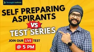Self Preparing Aspirants vs Test Series |Join our LIVE Test to crack your Exams