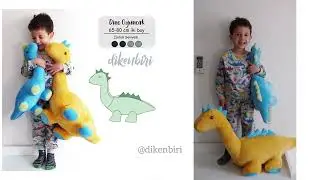 Dinozor Oyuncak Kalıbı ve Dikimi | Dinosaur Toy Sewing Pattern Tutorial