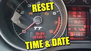 How to Set Time and Date Reset Auto Radio Satelite Audi VW TT