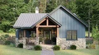 33' x 38' (10x12m) This Gorgeous Small House Will Steal Your Heart: STUNNING!
