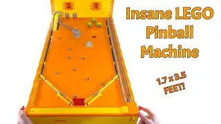 Crazy Huge Working LEGO Pinball Machine