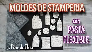 PROBANDO MOLDES🌷STAMPERIA con PASTA FLEXIBLE 🌿STAMPERIA MOULDS II #mold #stamperia #diy #art