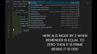 EVEN OR ODD PROGRAM IN JAVA #java #javaprogramming #javatutorial #programming #coding #codewithrohit