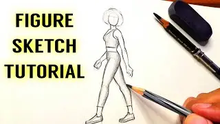 Sketches for Beginners | How to draw Sketches Easy  | Figure Sketch Drawing tutorial with pencil