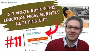 Buy a niche website(#11) - Education niche website listing analysis on Niche Investor platform