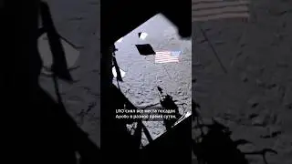 What do the American landing sites on the Moon look like from a satellite?