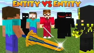 100 Mutant Mobs Vs Me In Minecraft || Darkheroes series Vs Himlands Entities || Entity Powers