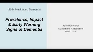 Prevalence, Impact and Early Warning Signs of Dementia