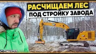 ОЧЕРЕДНОЙ ОБЪЕКТ ПО РАСЧИСТКЕ. Экскаватор с мульчером ломает лес