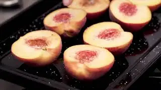 Melocotones horneados con semillas y chile con miel de tomillo #cocinapasoapaso #cocinafacil
