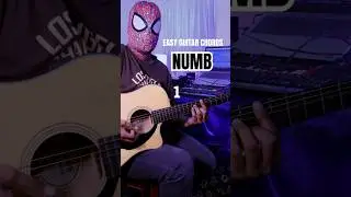 Easiest Way to Play Numb by Linkin Park on Guitar #shorts  #guitar #guitarchordprogression
