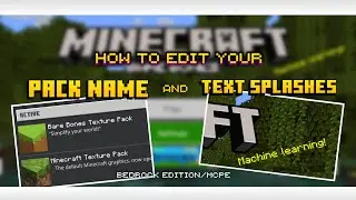 How to Add Splashes and Edit Your Pack's Name and Description (MCPE/Bedrock Edition) | Texture Pack