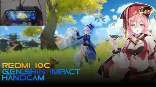 Hp 1jutaan yang masih playable buat main genshin impact 😱😱😱 ( Redmi 10c handcam )