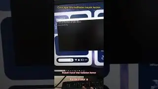 Cara biar komputer kita seperti hacker #shorts