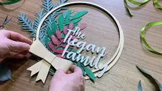 Laser Cut Holiday Decor With Your Family's Name